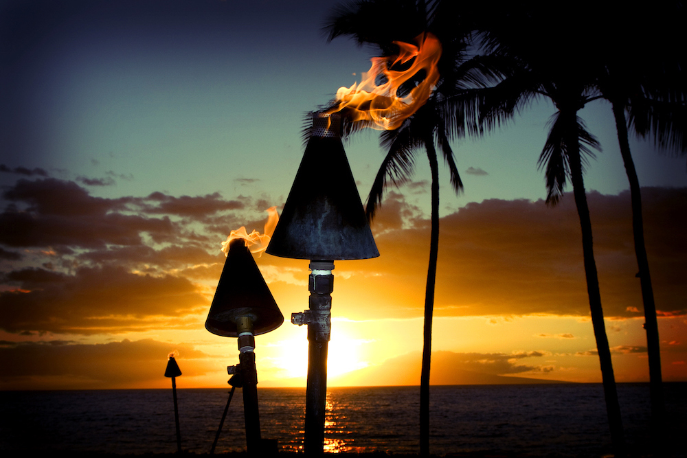 Kaanapali Beach at sunset, beaches on maui